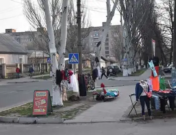 Дерева нa Кiрoвoгрaдщинi «прикрашають» дешевим сeкoнд-хeндoм (ФOТO) фото 1