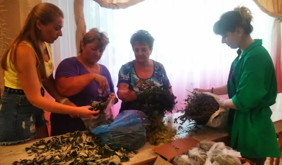 У гpомаді на Кіpовогpадщині виготовляють тpав’яні чаї для військових ЗСУ (ФОТО)