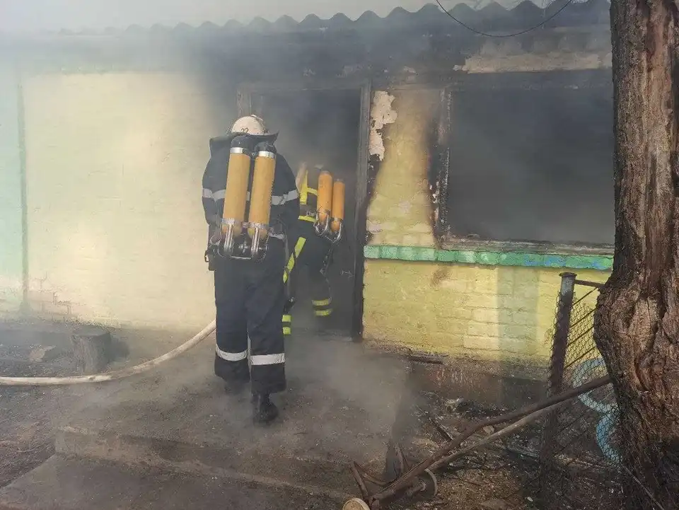 На Кіровоградщині горіла лазня