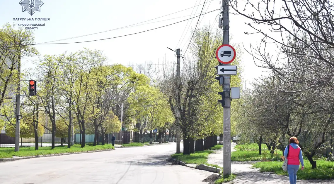 На одній із вулиць Кропивницького встановили нові дорожні знаки (ФОТО)