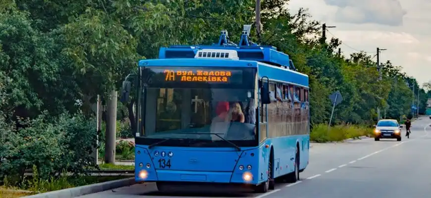 графік руху тролейбуса №7А у Кропивницькому