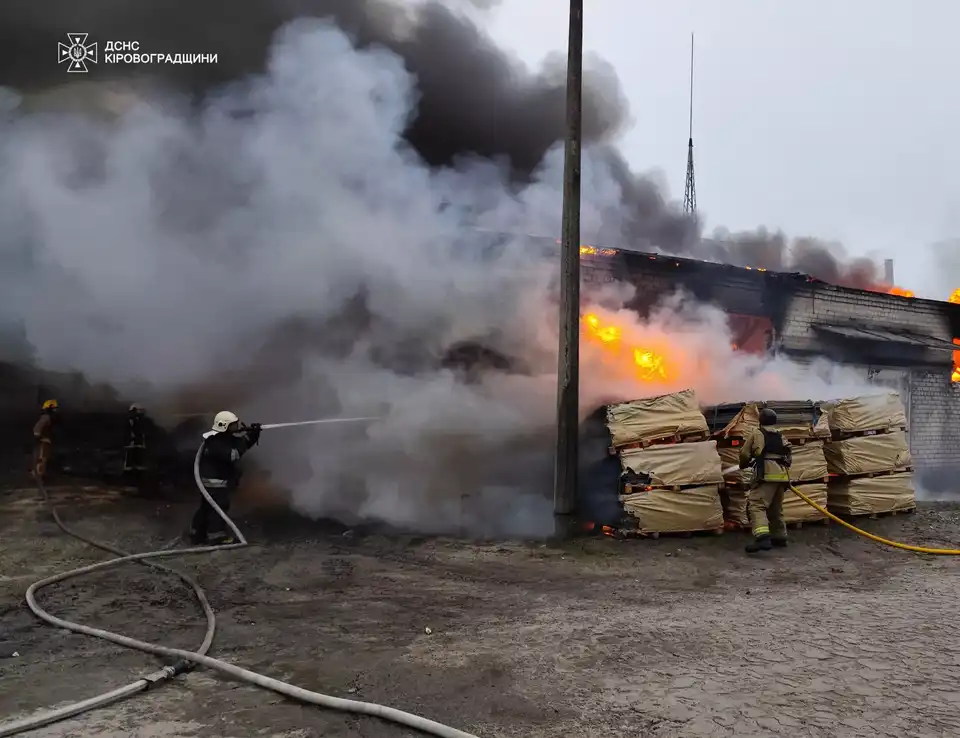 пожежа складу на Кіровоградщині
