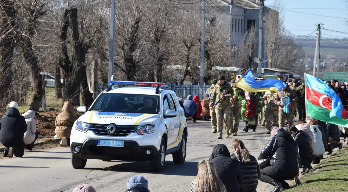 Прощання з бійцем Володимиром Борщем