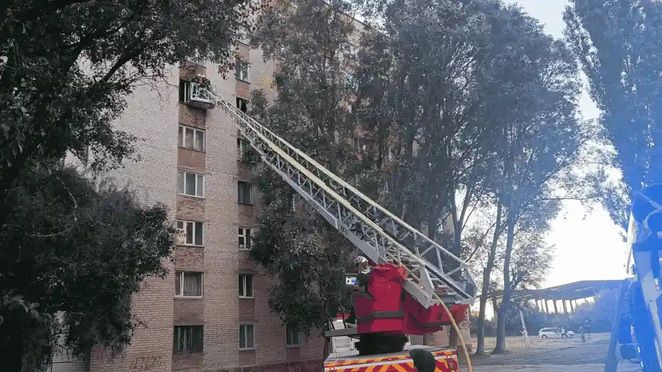 жінку з дитиною врятували з пожежі в Олександрії