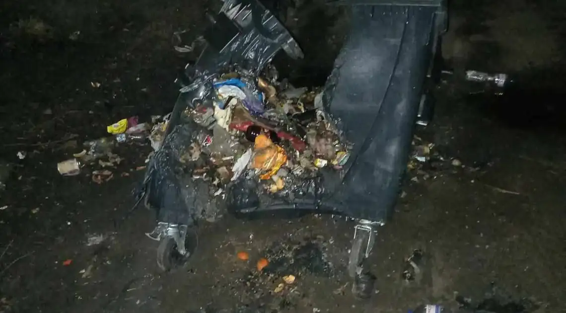 підпалили сміттєвий контейнер у Кропивницькому