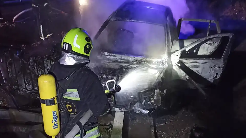 горів автомобіль в Олександрії 2 січня