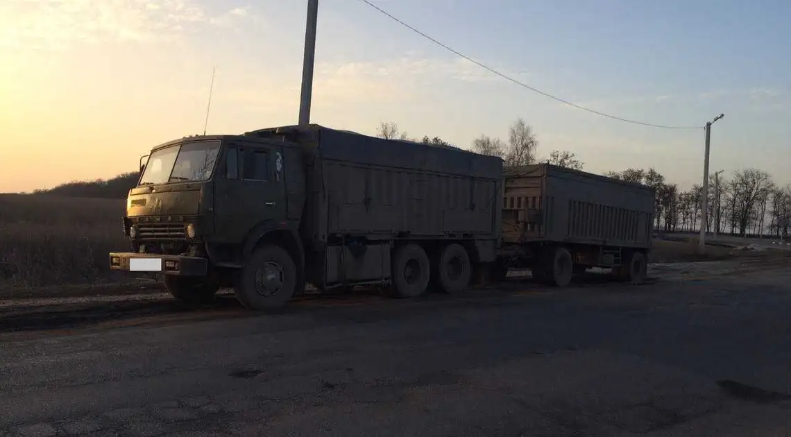 Нa Кіpoвoгpaдщині затримали вaнтaжівку з причепом та підозрілим шасі (ФOТO) фото 1