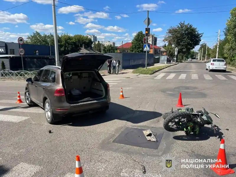 У Кропивницькому в ДТП травмувався 17-річний мотоцикліст