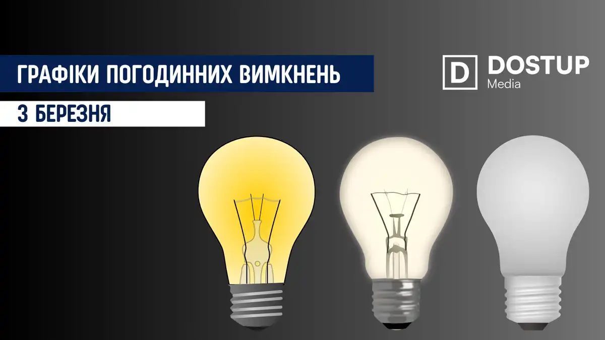 відключення світла сьогодні