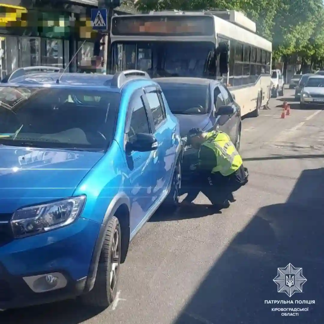 ДТП з тролейбусом у Кропивницькому