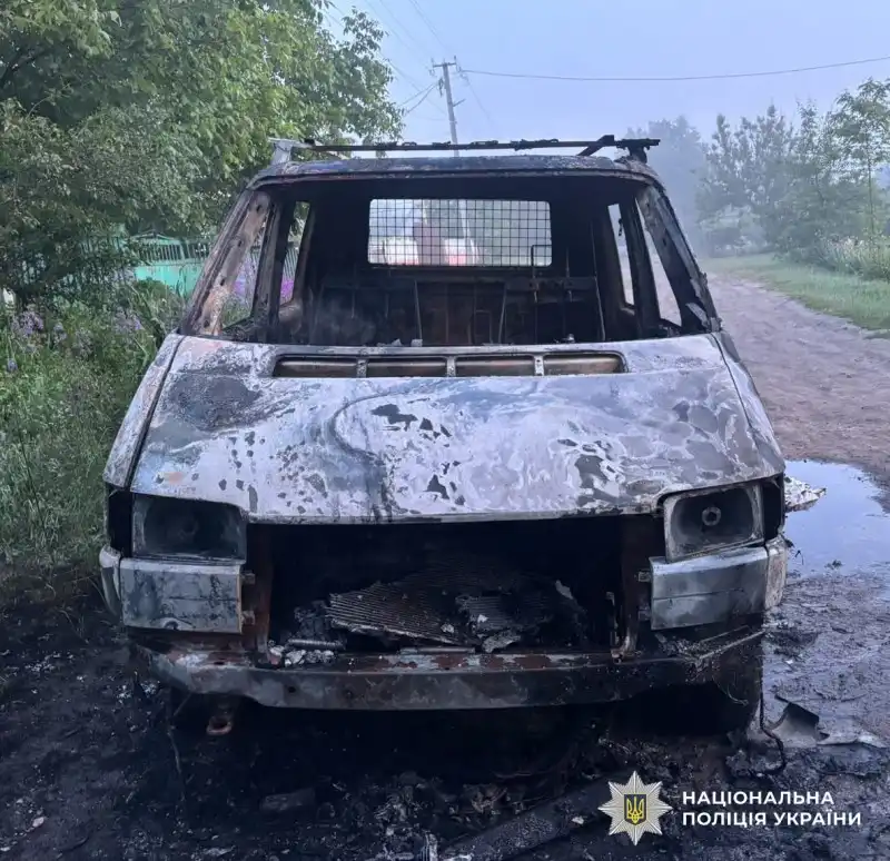 Авто згоріло в Олександрійському районі Кіровоградської області
