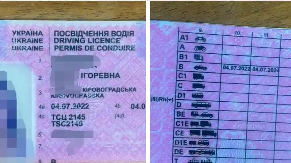 підроблене посвідчення водія