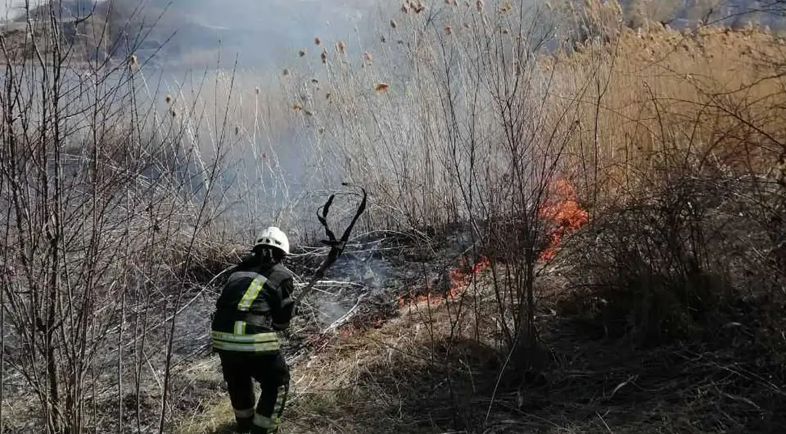 На Кіpовогpадщині під час пожежі сухої тpави постраждали 4 підлітка фото 1