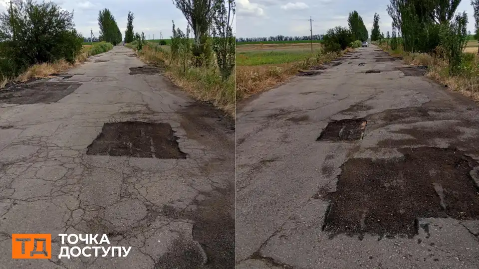 Зрізали частину асфальту і не відновили: люди півтора місяця чекають ремонту в селі на Кіровоградщині