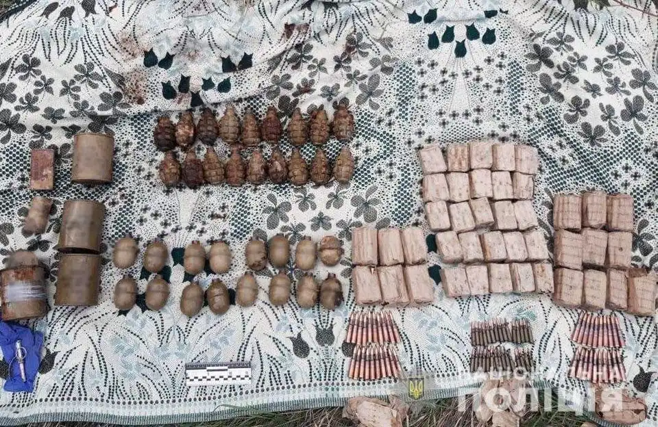 В лісосмузі на Кіровоградщині знайшли арсенал боєприпасів фото 1