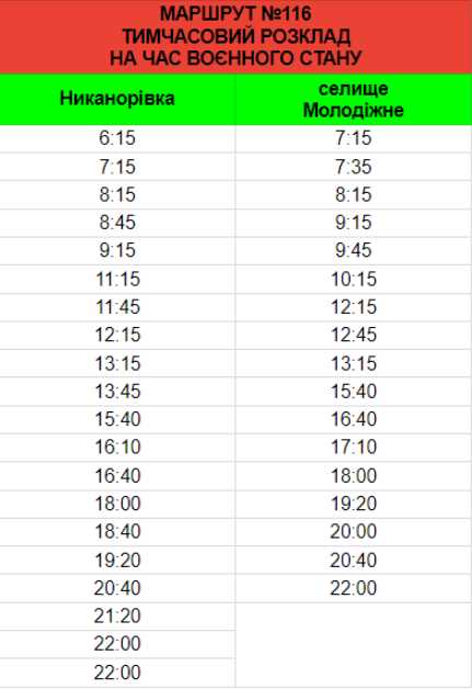 У Кропивницькому на маршрут №116 додали ще один автобус (РОЗКЛАД)