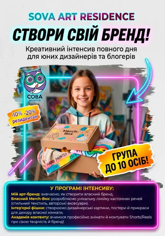 Art Residence для дітей від арт-простору “СОВА”