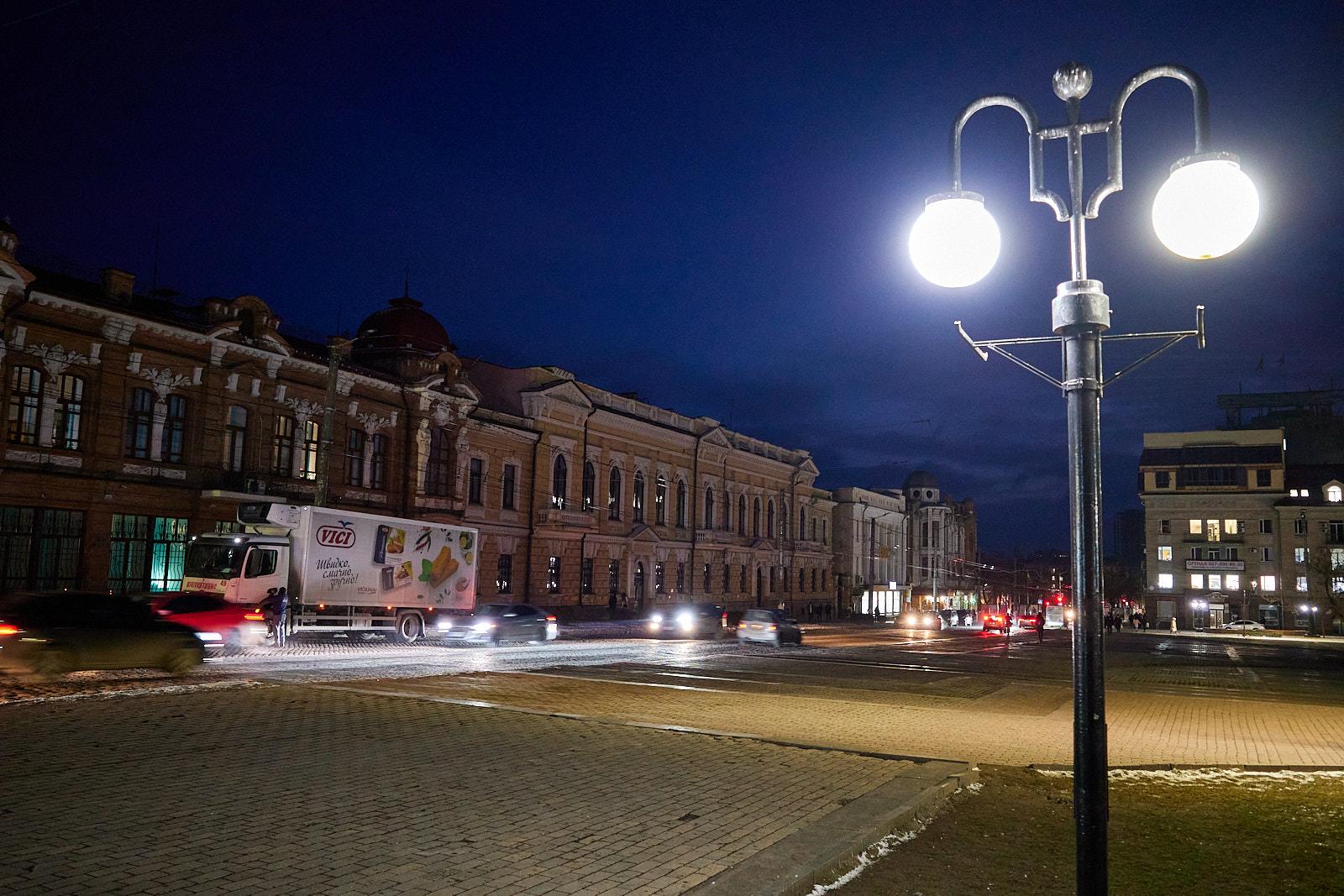 У Кропивницькому увімкнули вуличне освітлення