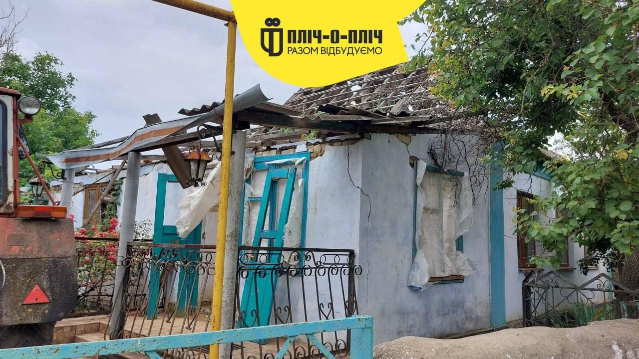 зруйнований будинок у селі Мала Олександрівка на Херсонщині