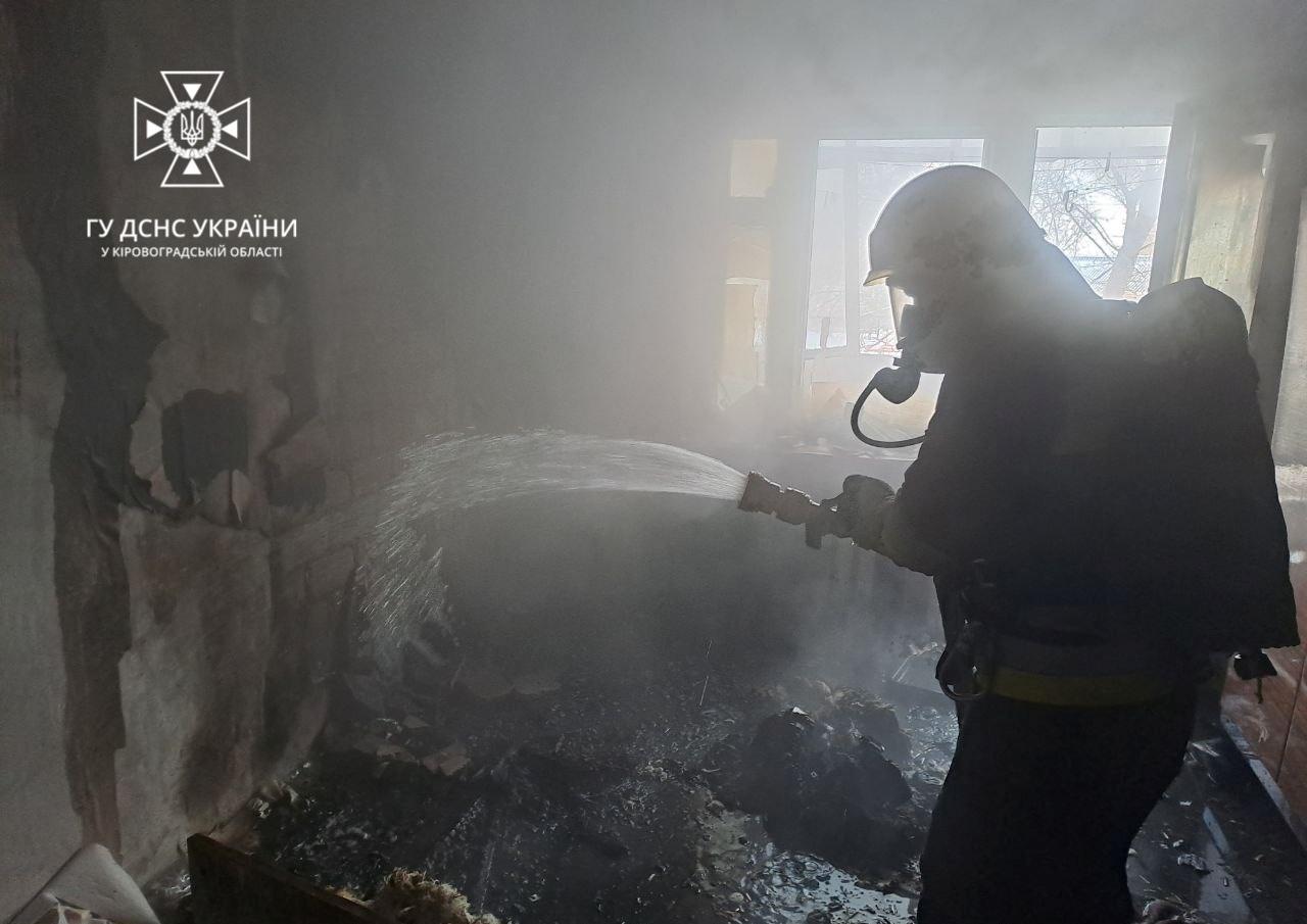 Пожежа в Помічній Кіровоградської області