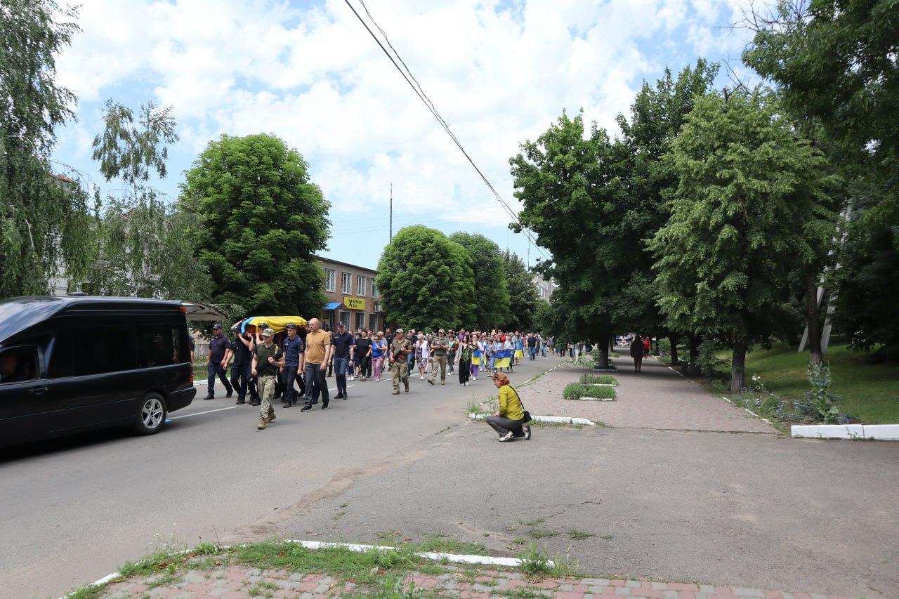 Поховання військового у Новоукраїнці