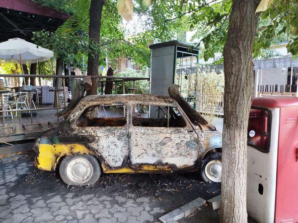 згорів ретроавтомобіль у Кропивницькому