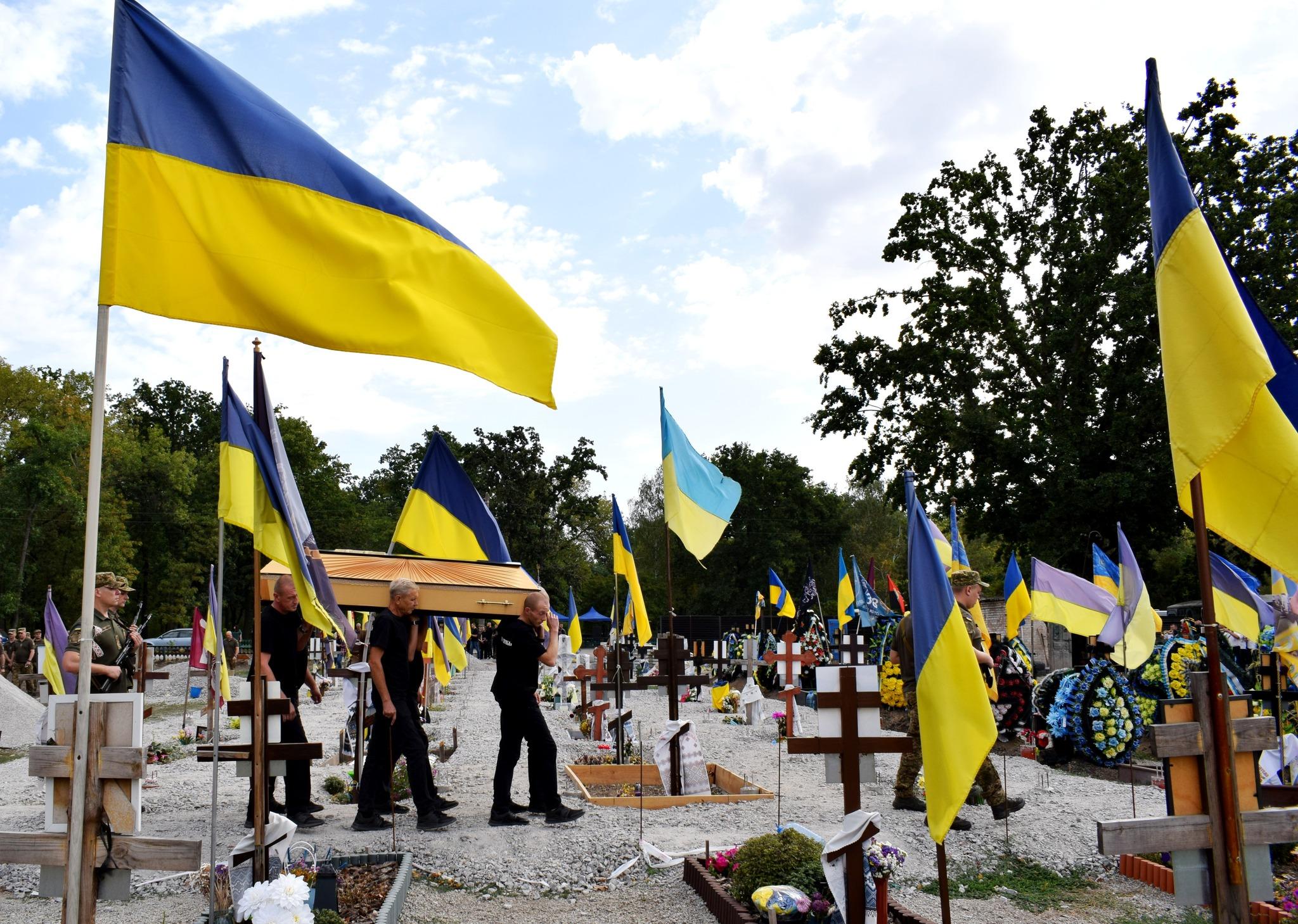 Прощання із загиблим військовим у Кропивницькому