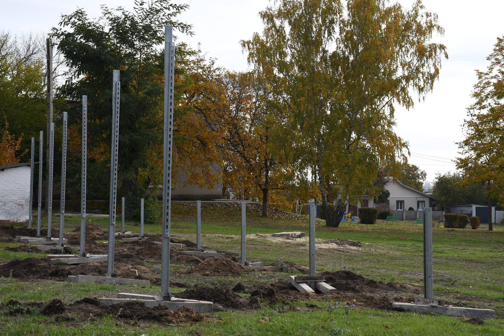 Будівництво сонячної станції у Приютівці