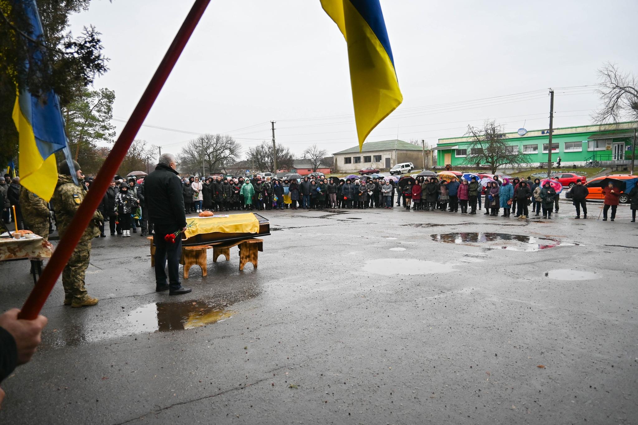 Поховання військового у Григорівці