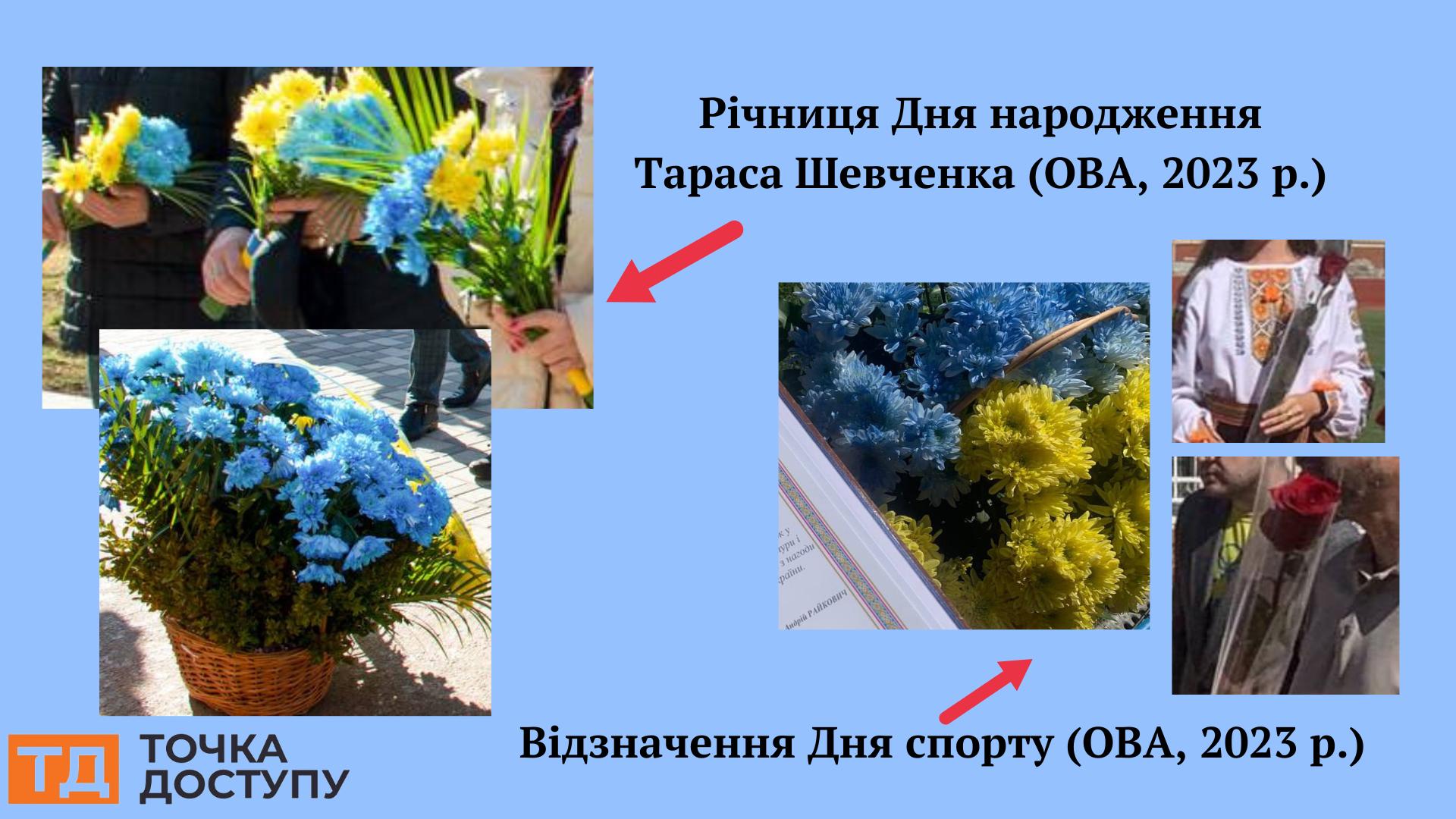 які квіти посадовці Кропивницького приносять на урочистості