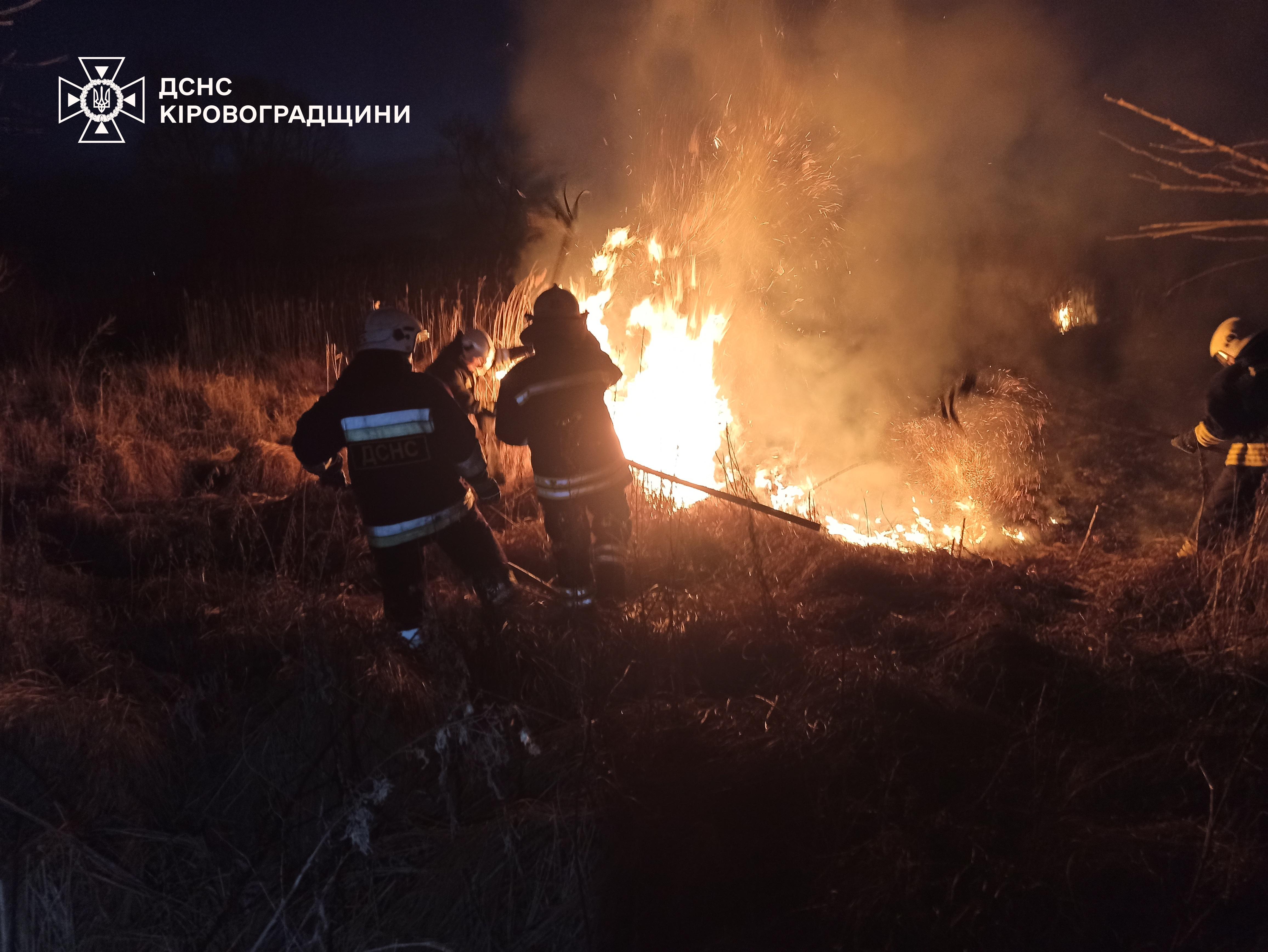 пожежа сухої трави