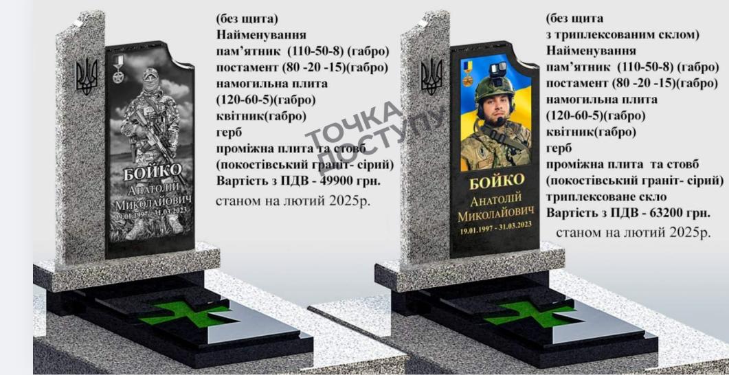 ескізи пам'ятників