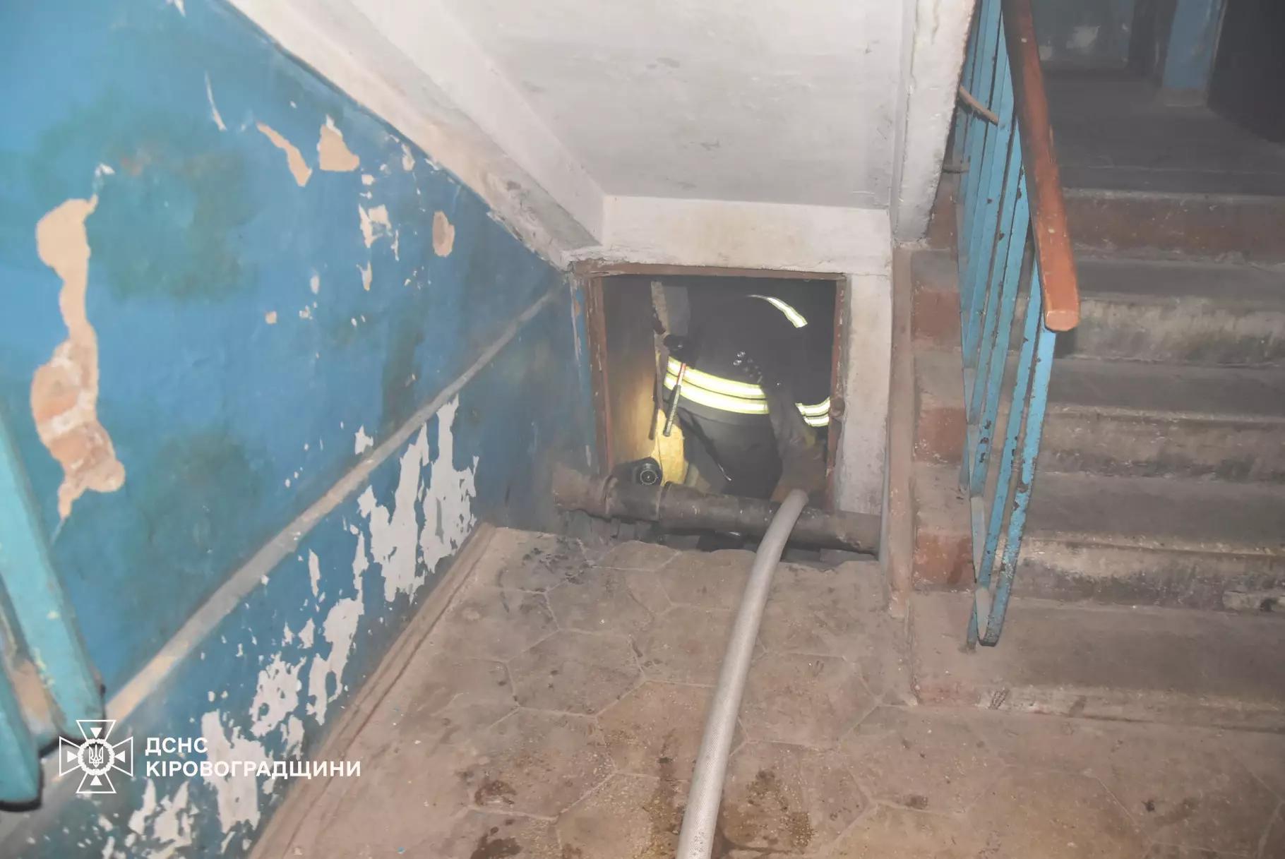 трьох кошенят врятували надзвичайники з підвалу багатоповерхівки