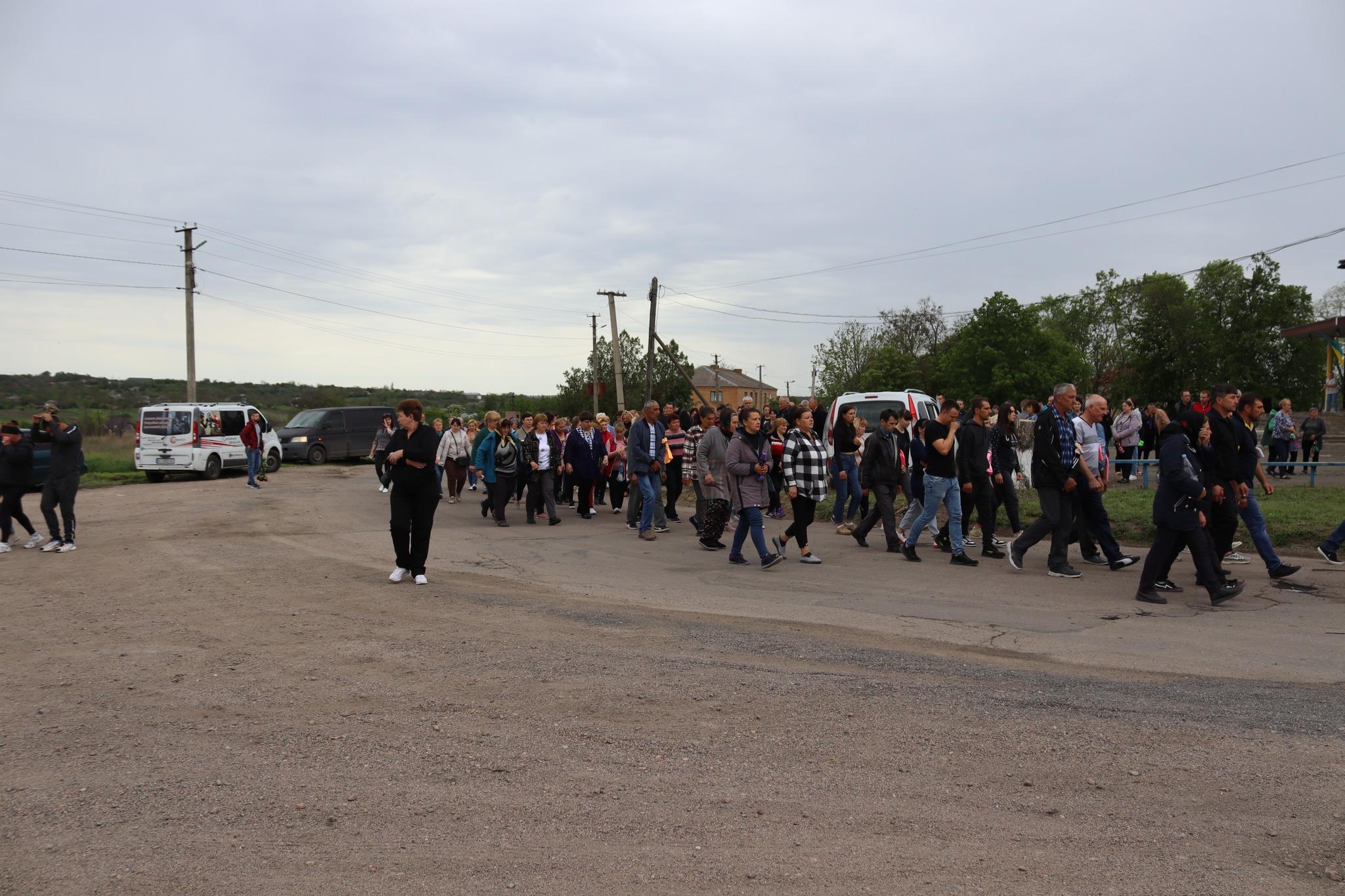 Прощання з Андрієм Чапкайлoм у Добровеличківці