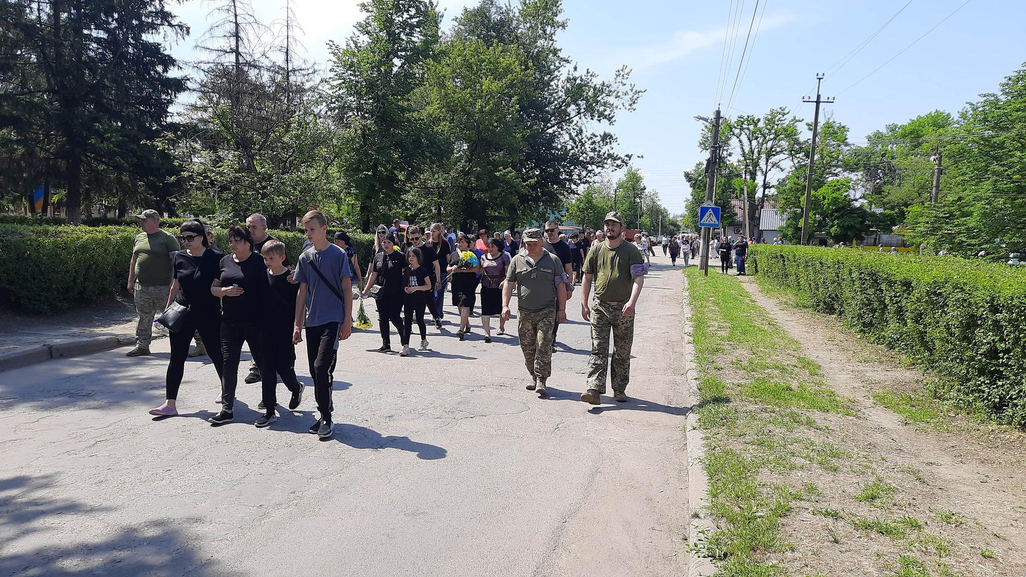Прощання з військовим у громаді на Кіровоградщині