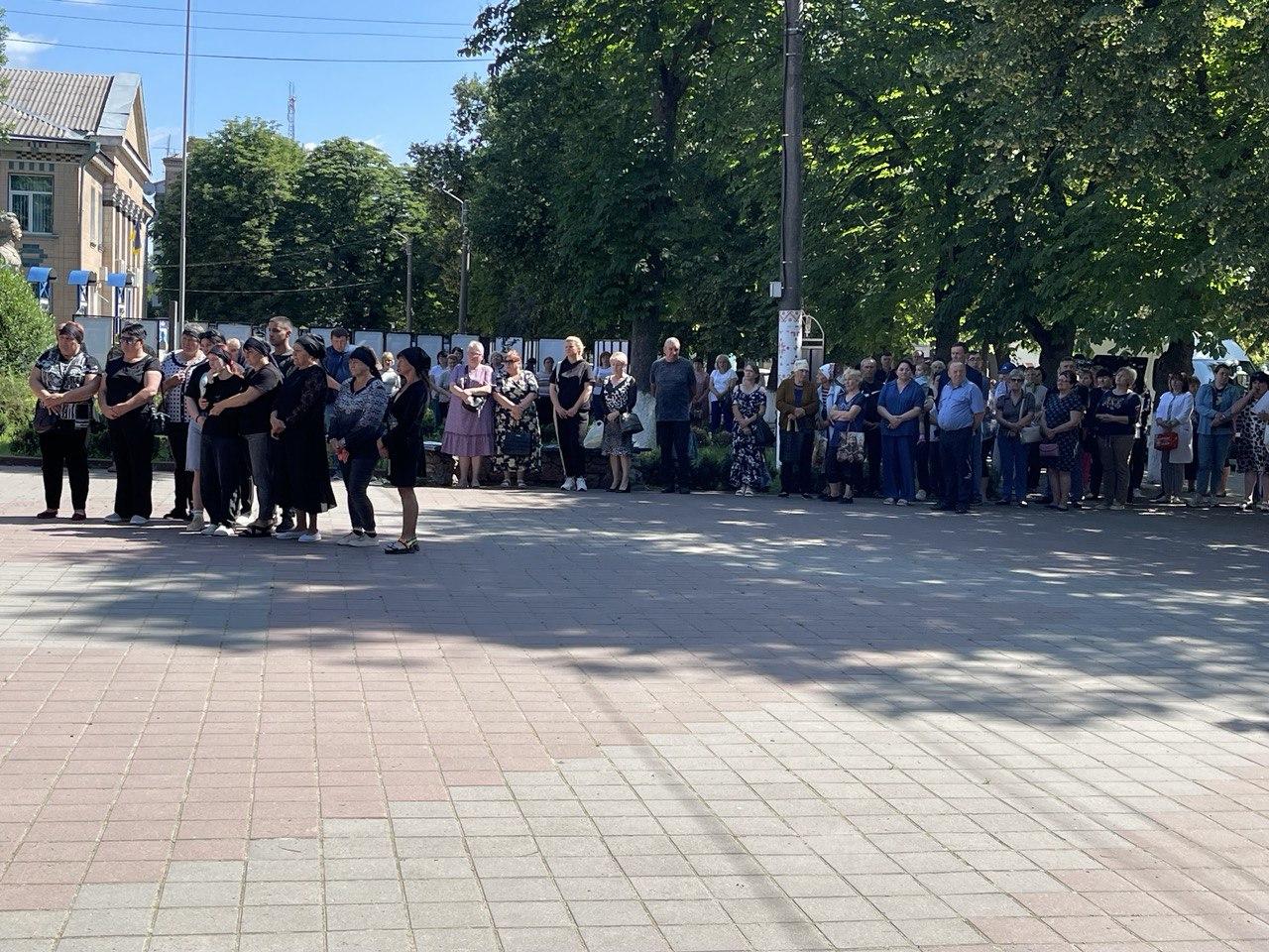 Прощання з вйськовим в Олександрівці