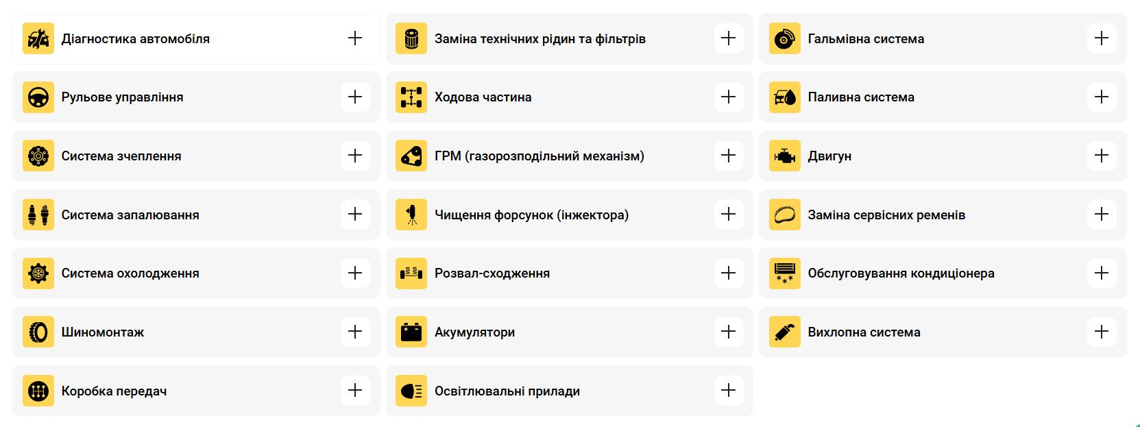 Послуги СТО
