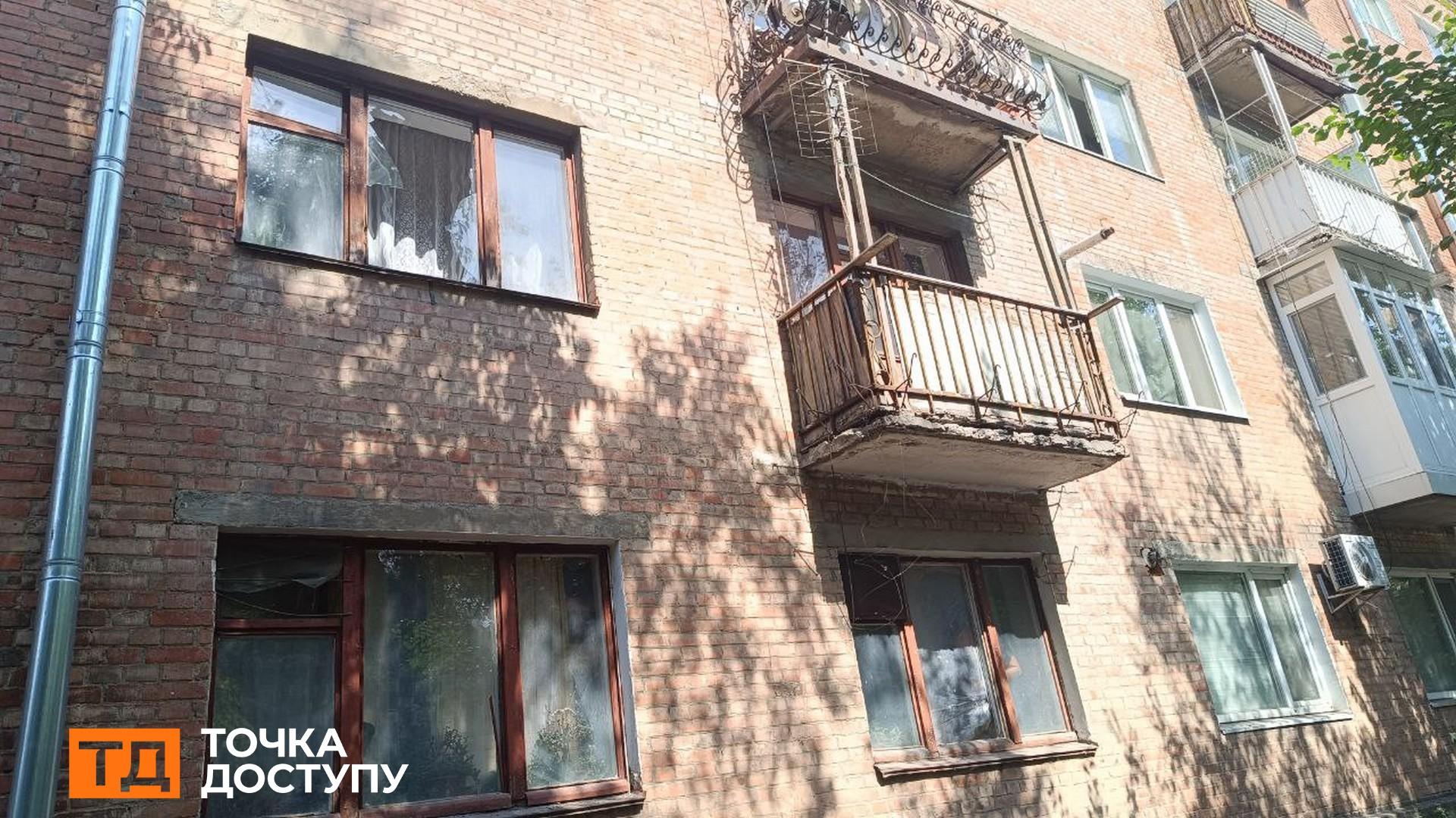 Вибиті вікна на Ковалівці в Кропивницькому