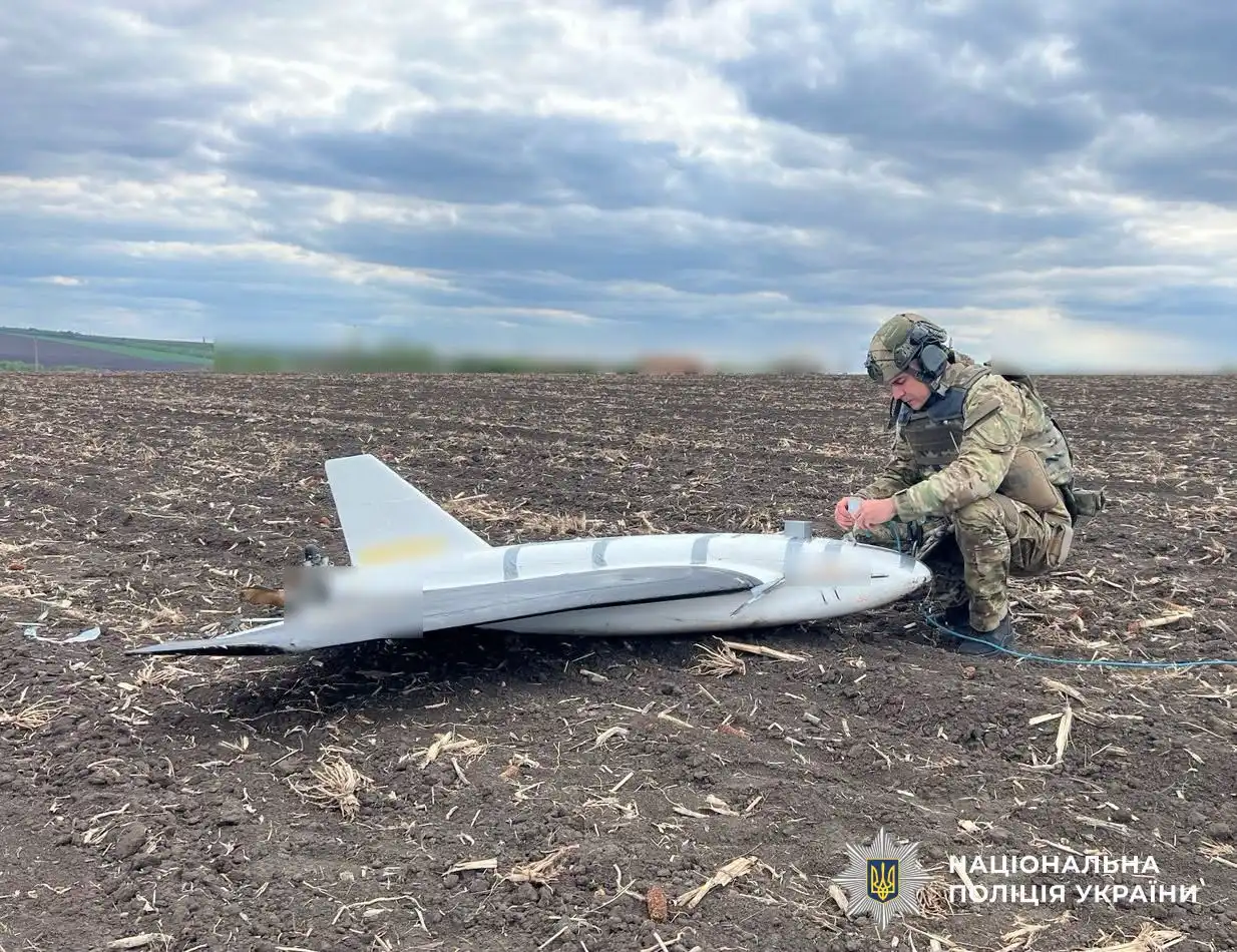 Збитий російський дрон із бойовою частиною виявили на Кіровоградщині: його знешкодили вибухотехніки