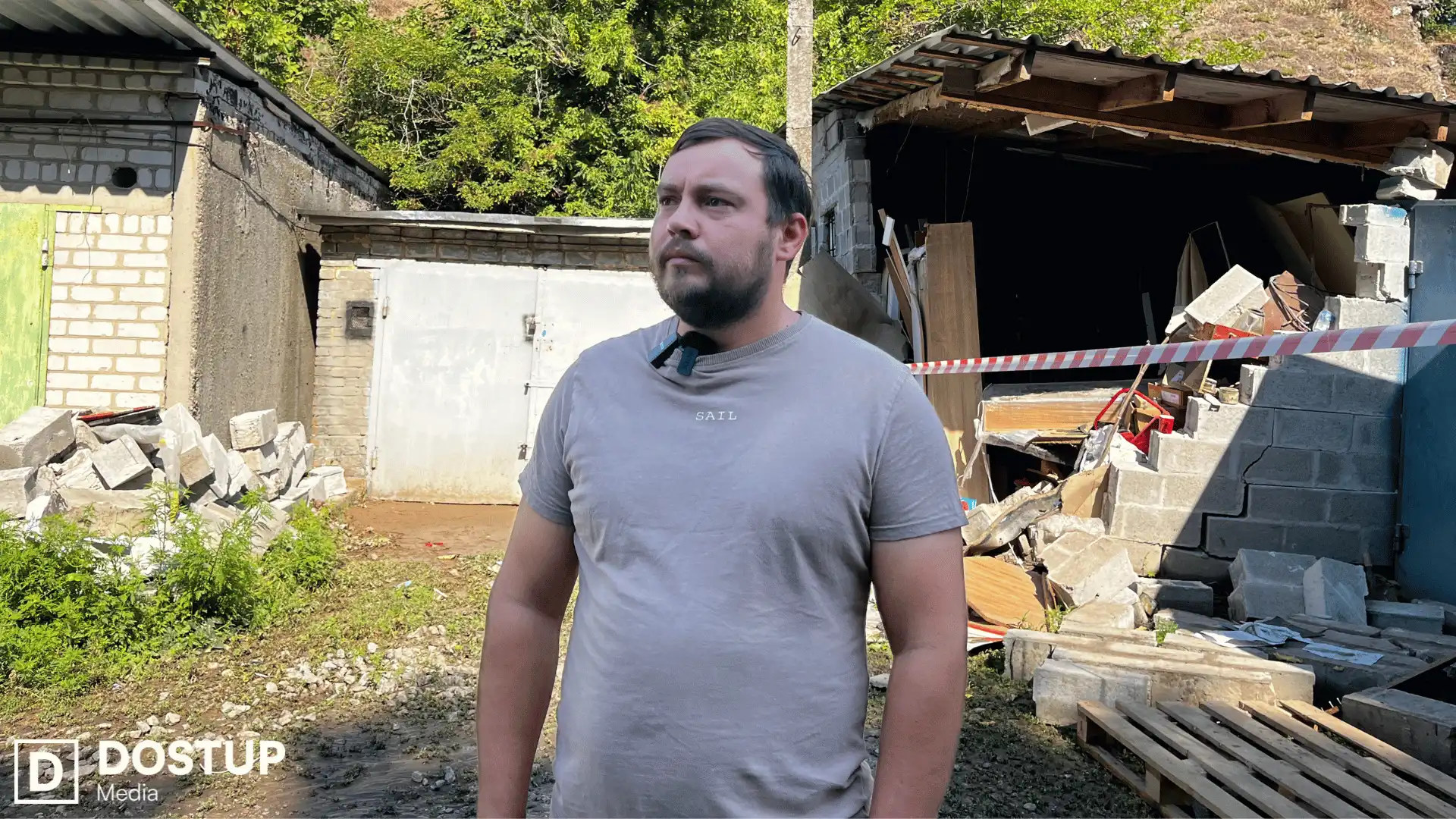 Андрій Павлик - власник зруйнованого через зсув грунту гаража на Кущівці у Кропивницькому