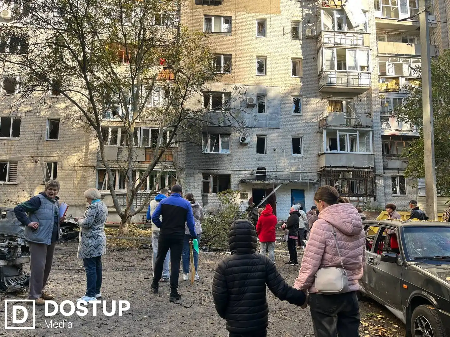 Наслідки дронової атаки в Кропивницькому 14 жовтня