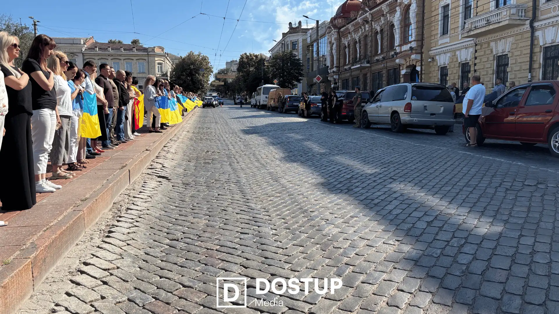 Церемонія прощання з військовими у центрі Кропивницького