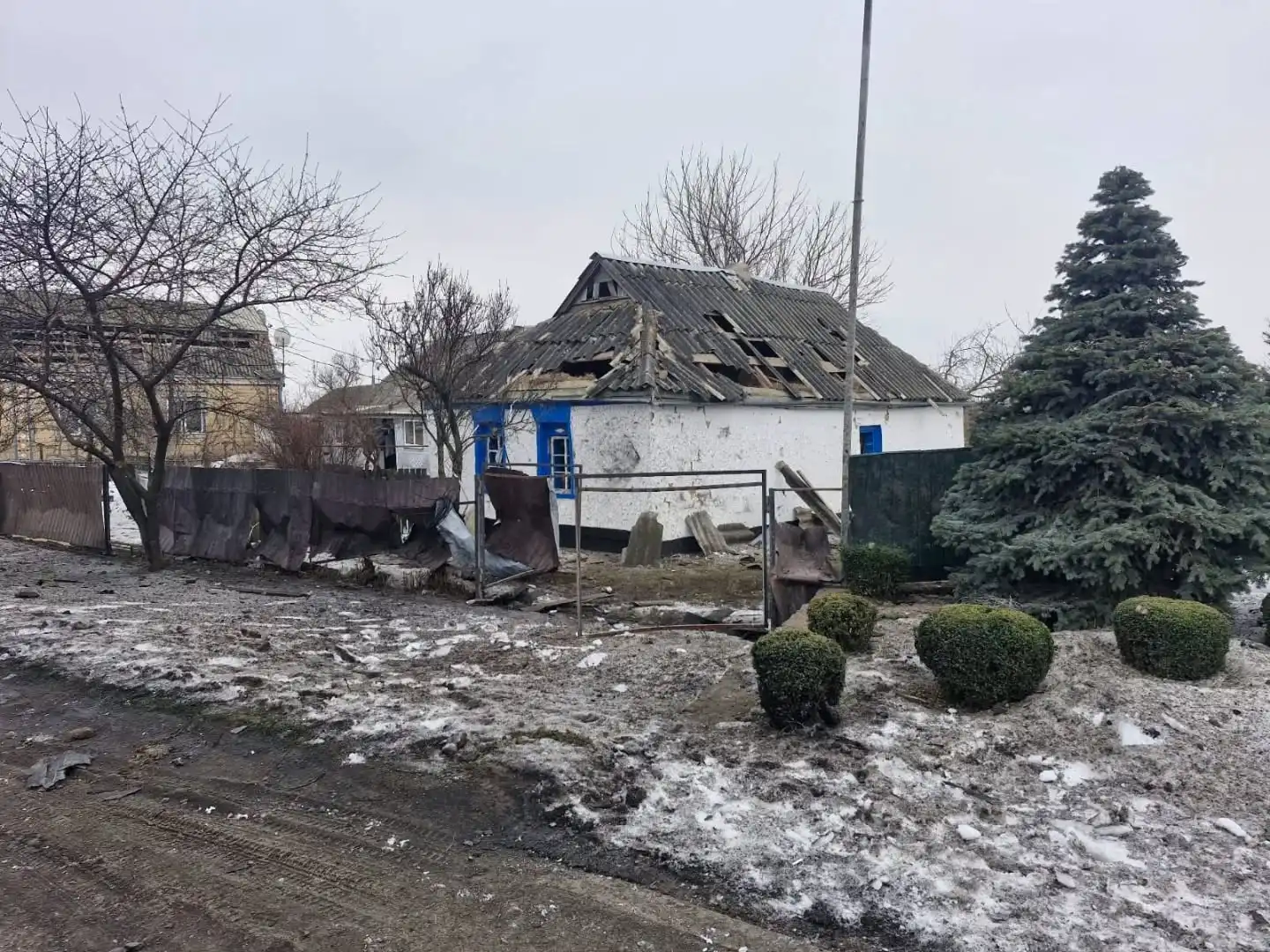 Пошкоджені будинки в Новоархангельській громаді