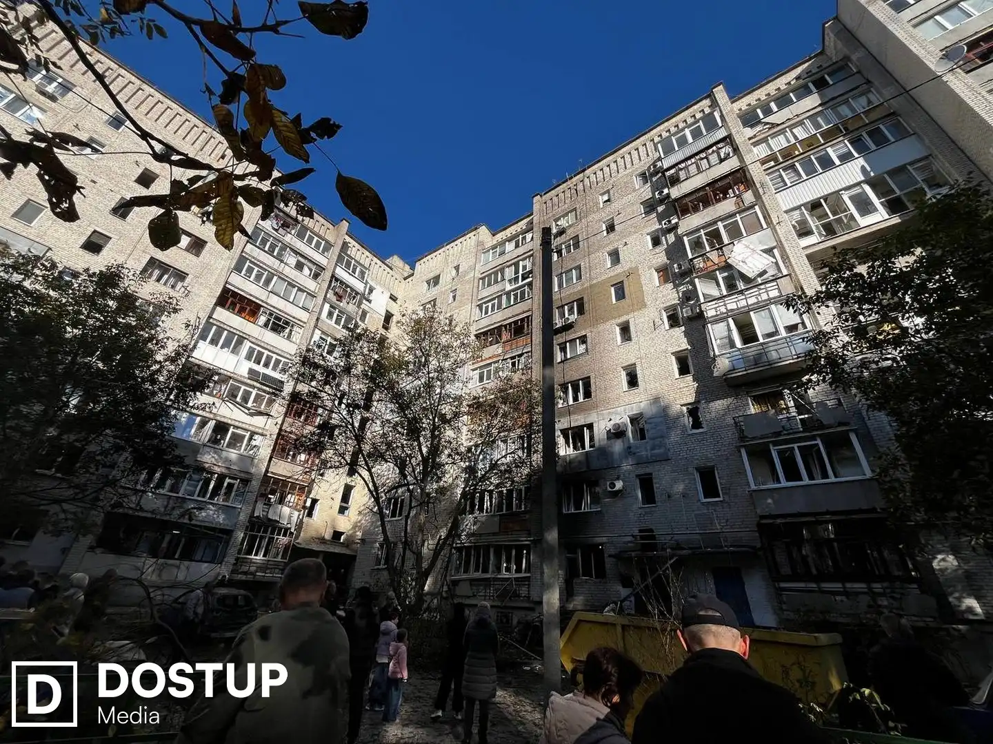 Наслідки дронової атаки в Кропивницькому