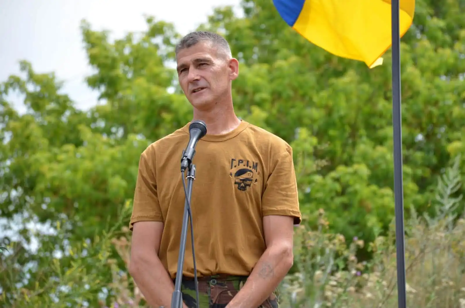 Ветеран Ігор Погрібний з Приютівки