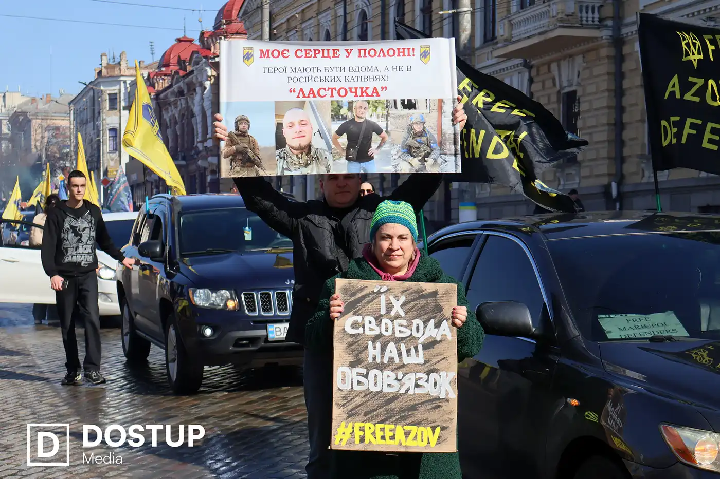 Автопробіг на підтримку полонених у Кропивницькому