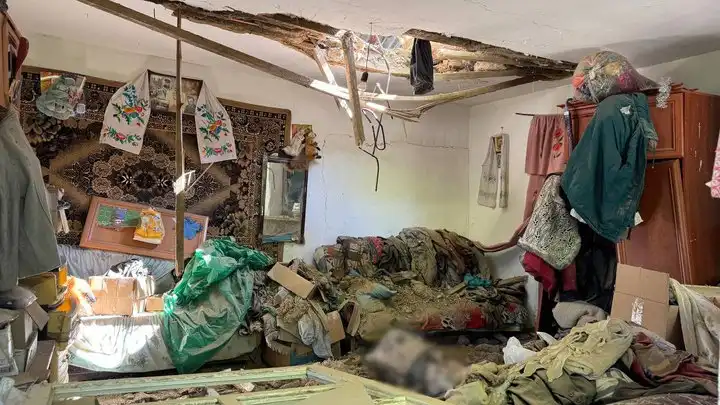 Будинок після обстрілу у Великовисківській громаді Кіровоградської області