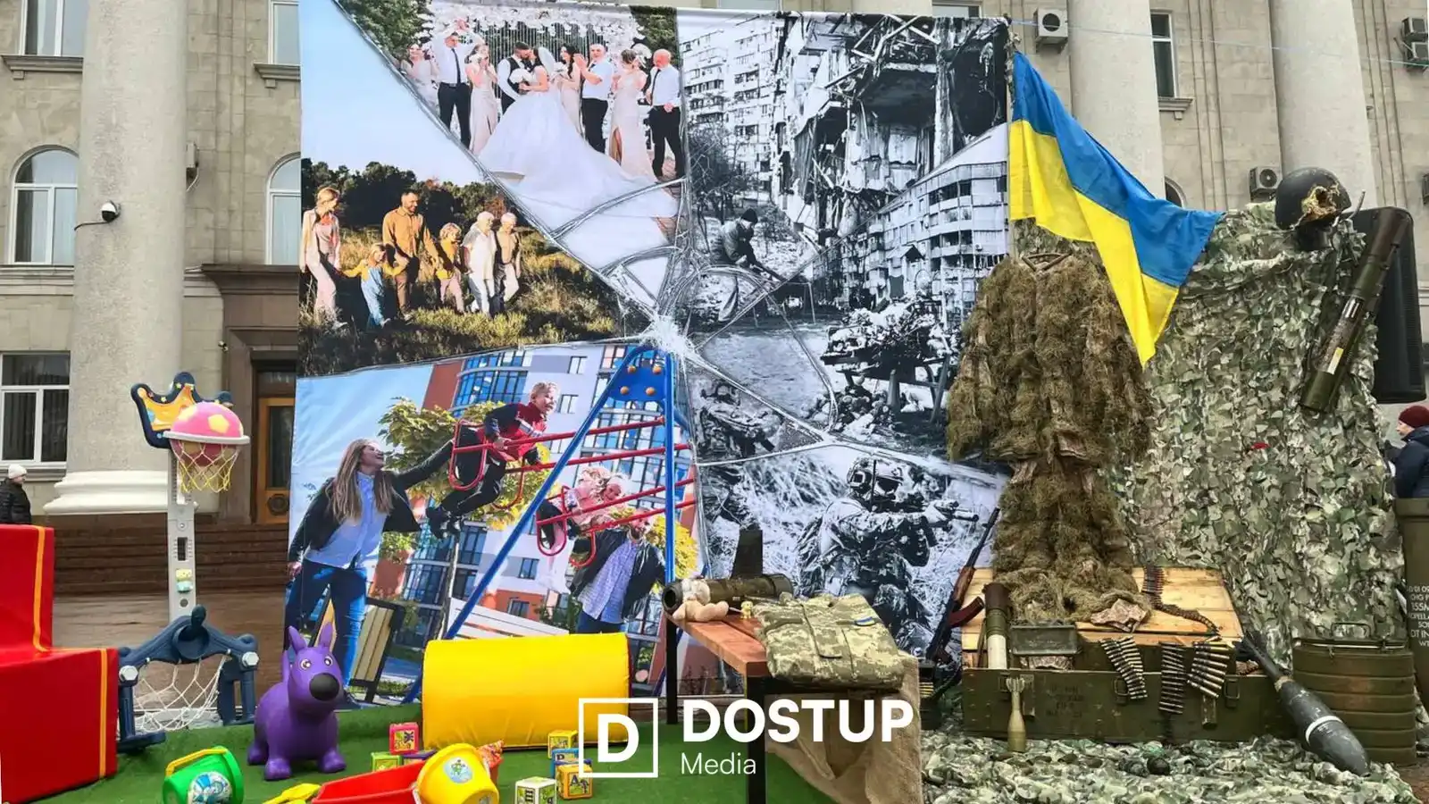 Чотири роки повномасштабної війни: у Кропивницькому встановили інсталяцію пам’яті