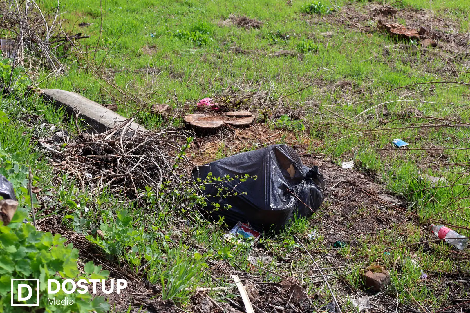 Сміття у центрі Кропивницького