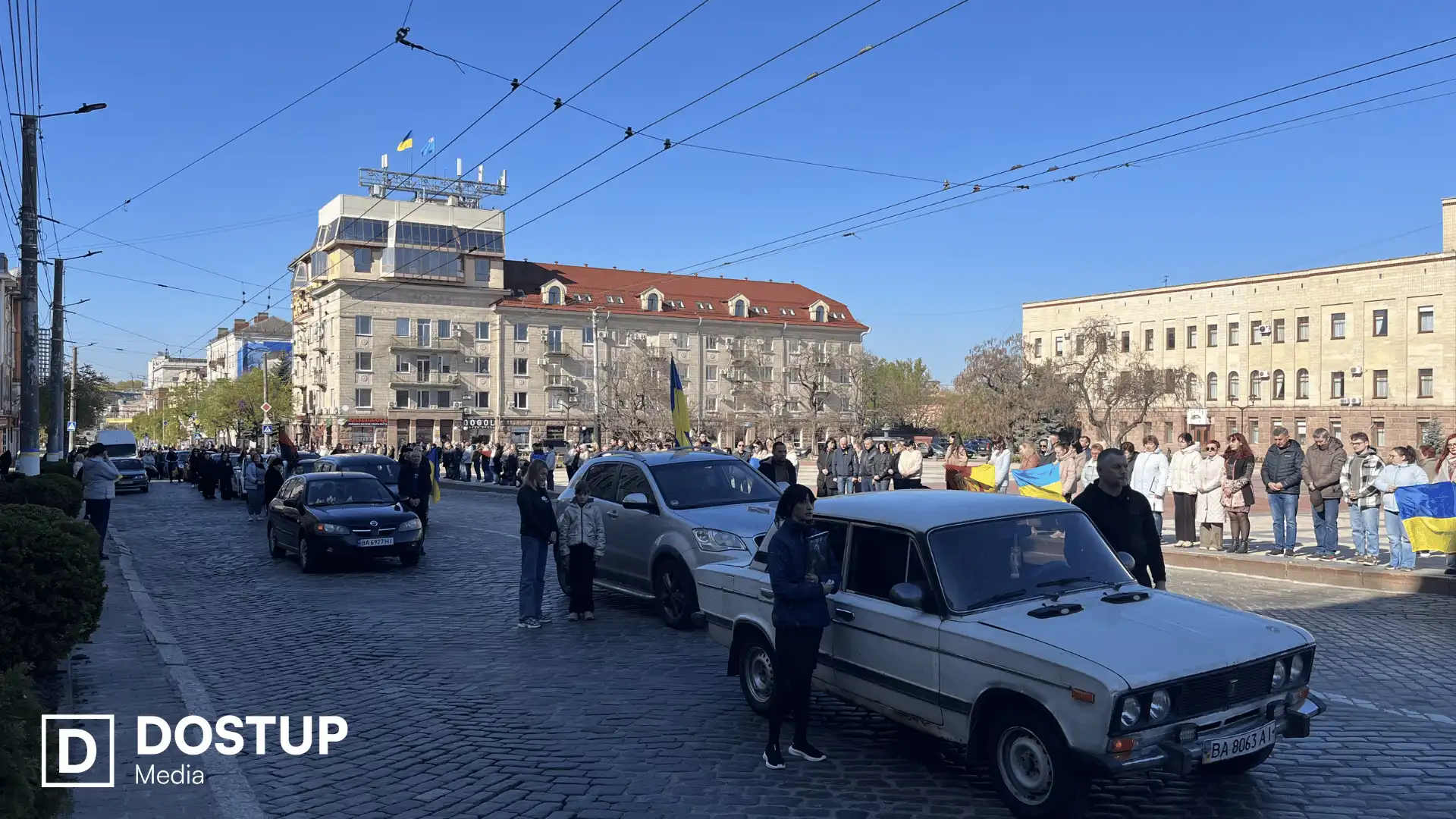 Траурна колона у Кропивницькому